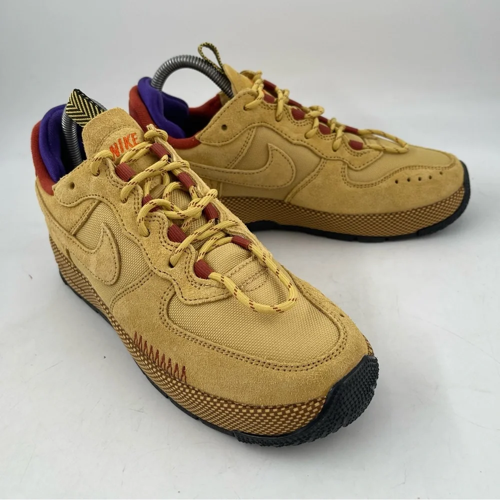 Nike Women’s Air Force 1 Wild Wheat Gold-SZ 6.5 -Low Lace-Up Shoes Sneaker